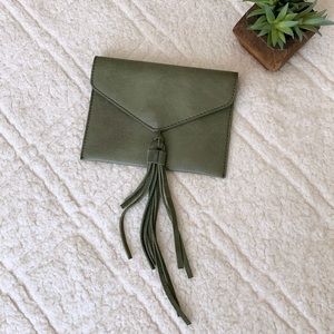Anthropologie | Leather Envelope Clutch